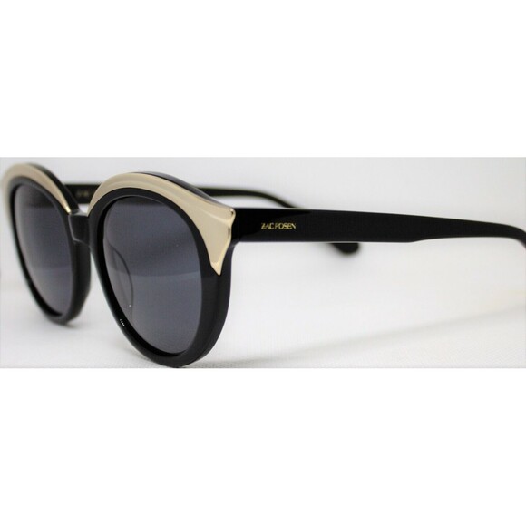 New Zac Posen Sunglasses Dionne in Black Large Cat Eye 50-20-140 Last One main image 7